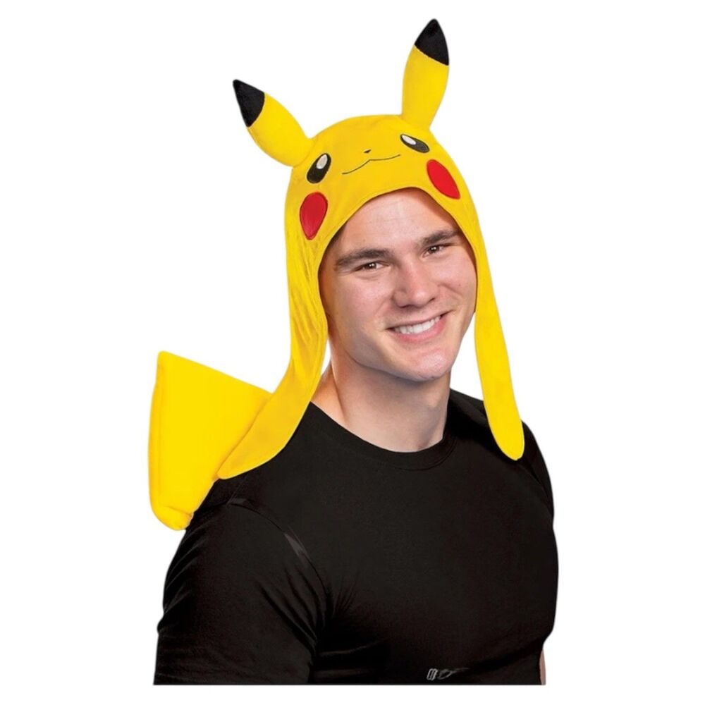 Adult Pokemon Pikachu Costume Accessory Kit Headpiece & Tail